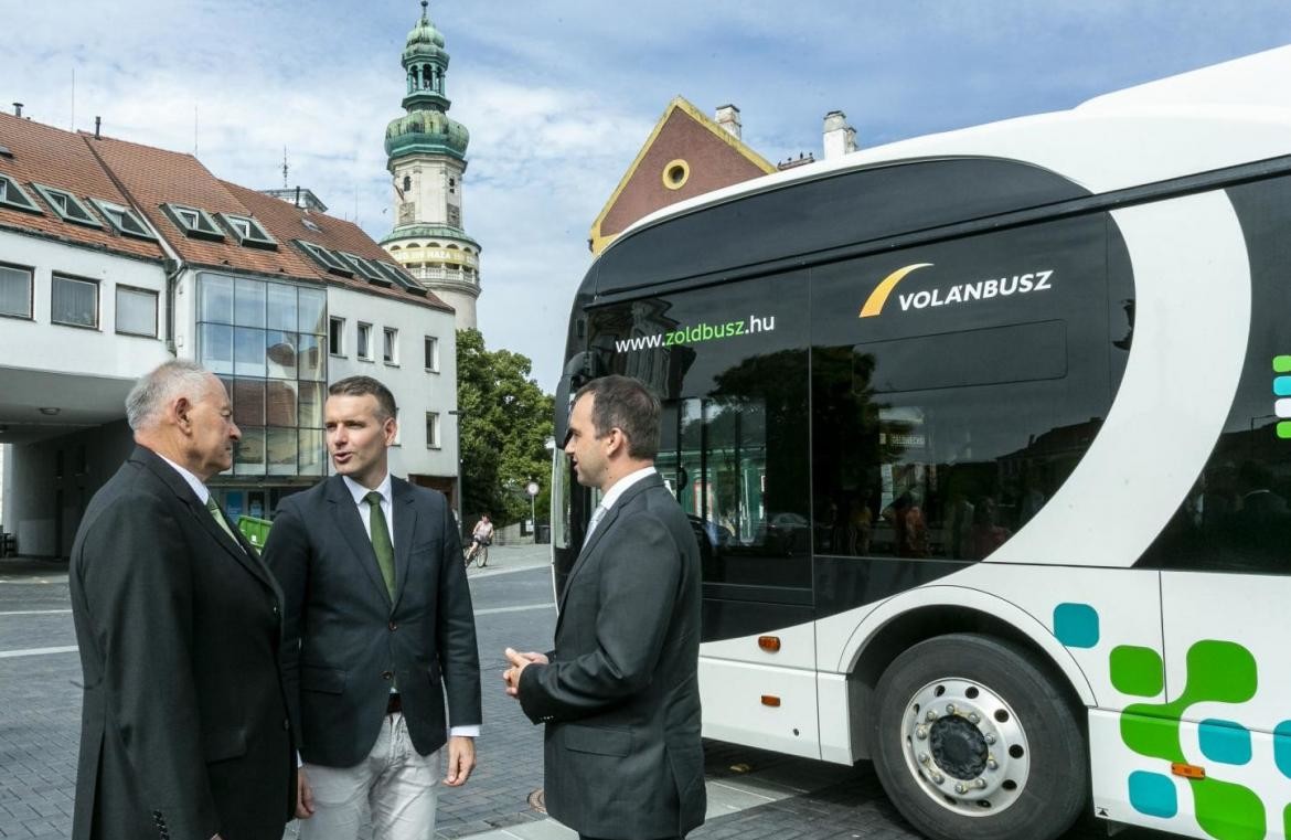 Elektromos autóbusz Sopronban